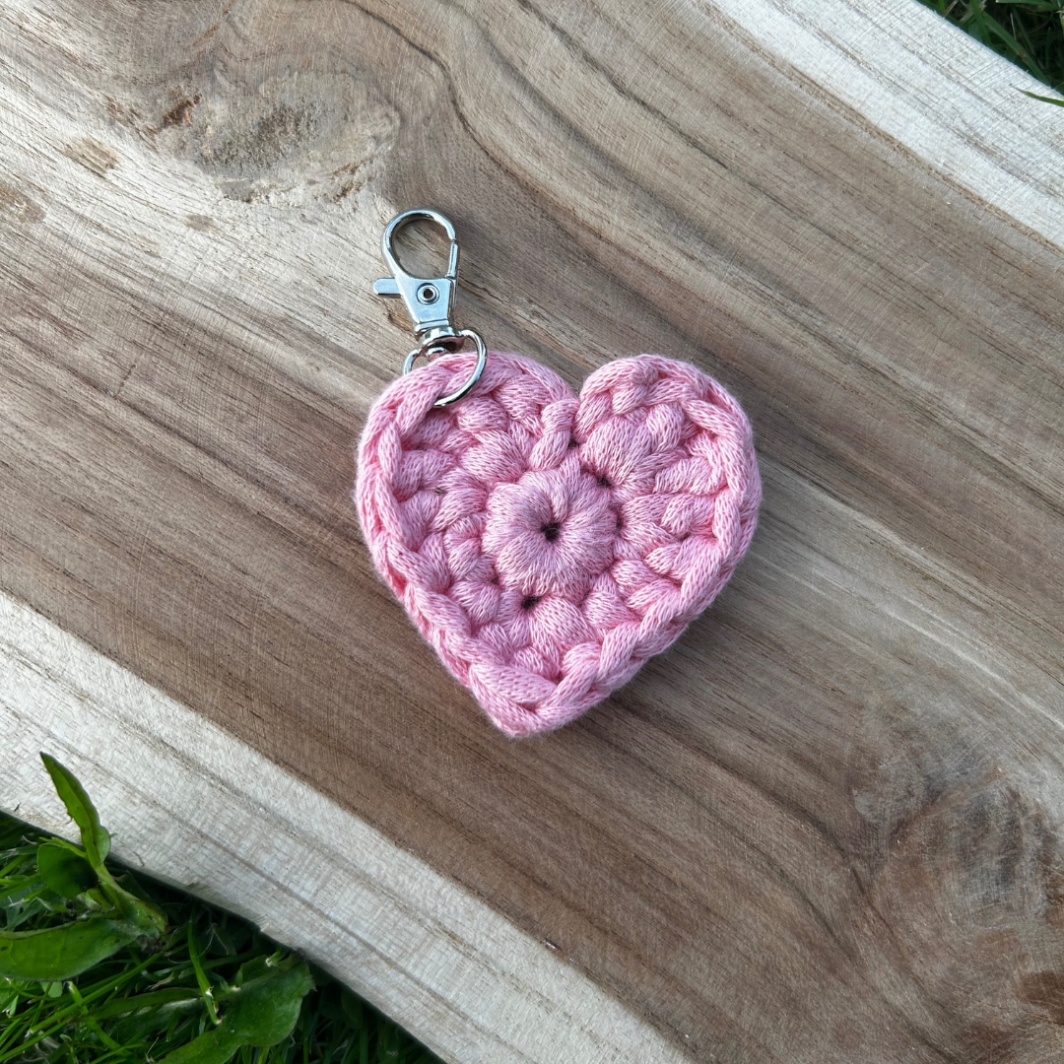 KIT 6 Portes-clés Cœur à crocheter – Image 7