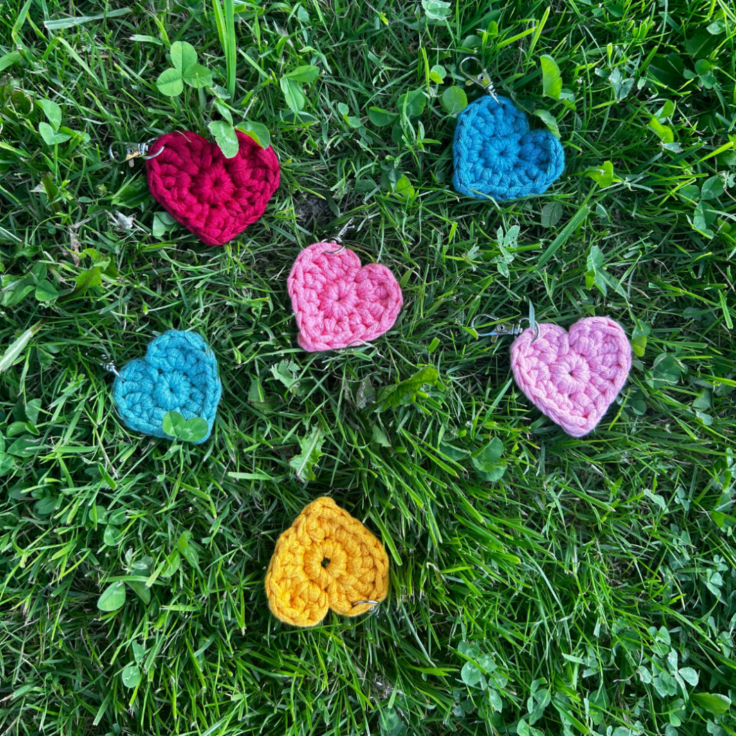 KIT 6 Portes-clés Cœur à crocheter – Image 3
